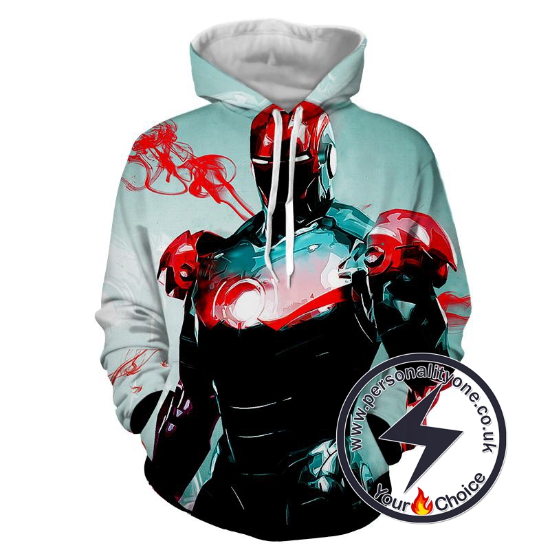 Iron Man - Iron Man 3D - Iron Man Hoodies